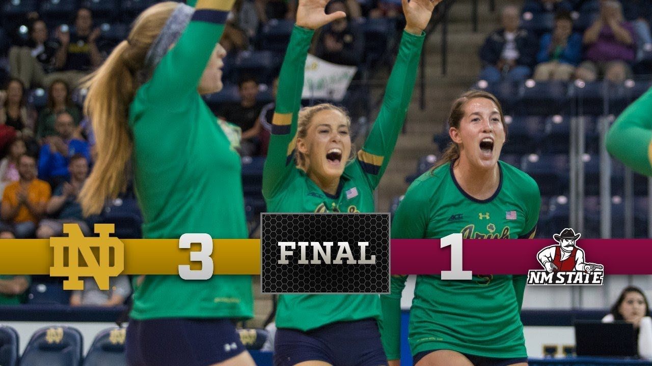 Notre Dame Volleyball Highlights vs. New Mexico State