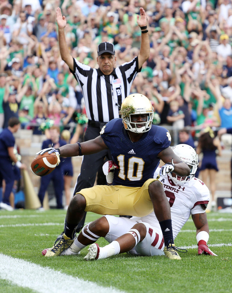 Notre Dame vs. Temple (USATSI)