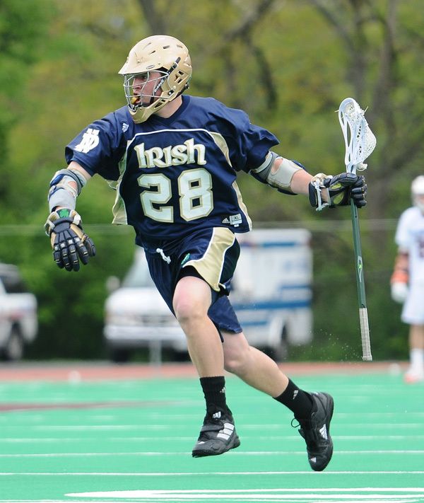 Sophomore midfielder Zach Brenneman notched the first hat trick of his Irish career against Bucknell on Thursday.