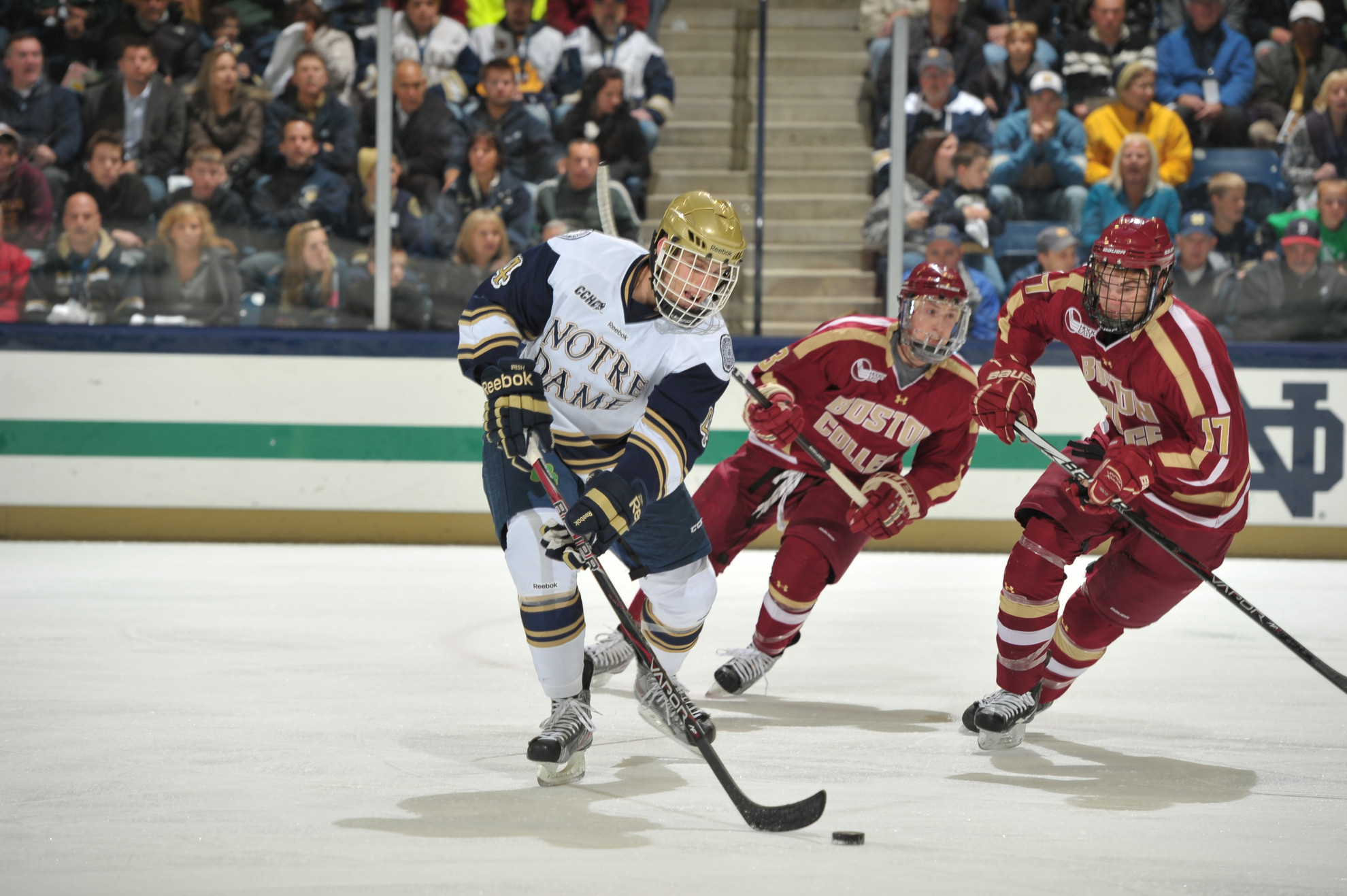 Irish Close Out First Half With CCHA Series Against Ferris State Riley Sheahan scored his ninth goal of the season in the 5-1 loss to Ferris State.