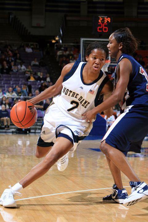 Senior guard Charel Allen was named the Notre Dame Monogram Club Most Valuable Player for the second consecutive year at the 2007-08 Irish women's basketball awards banquet, which was held Tuesday night at the Joyce Center.