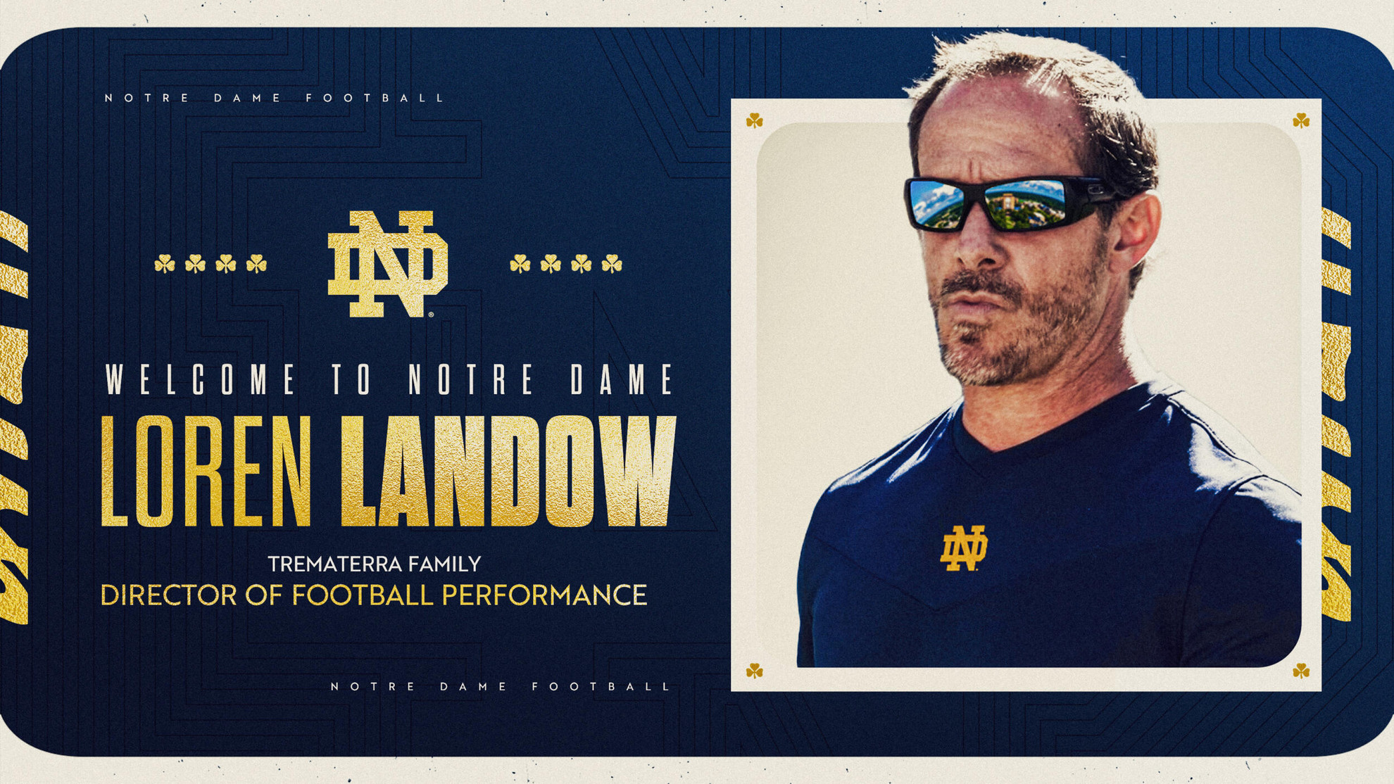 Notre Dame Tabs Loren Landow As Trematerra Family Director Of Football Performance Notre Dame Tabs Loren Landow As Trematerra Family Director Of Football Performance