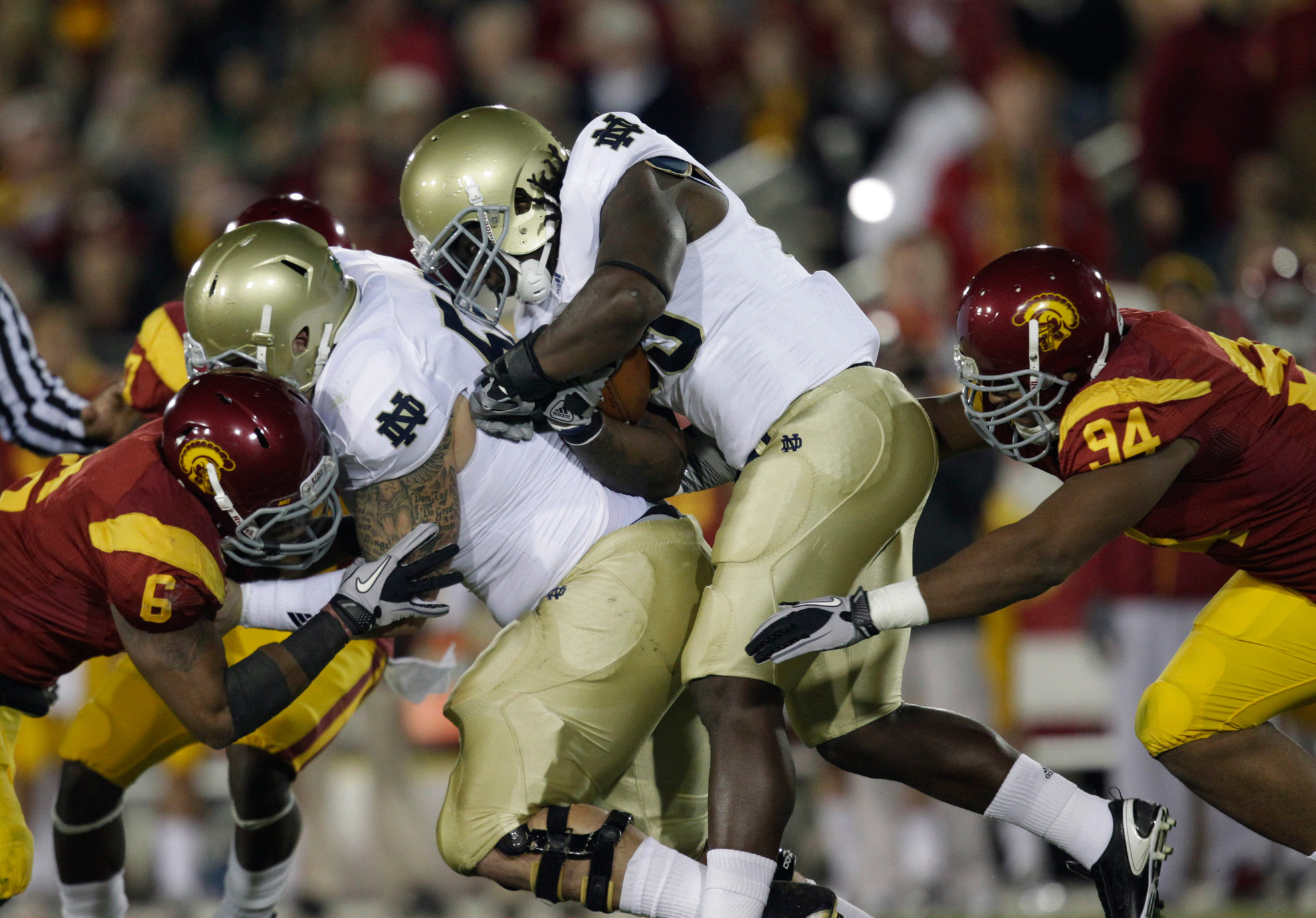 Irish Take Down USC for Tough Road Victory Notre Dame USC Football