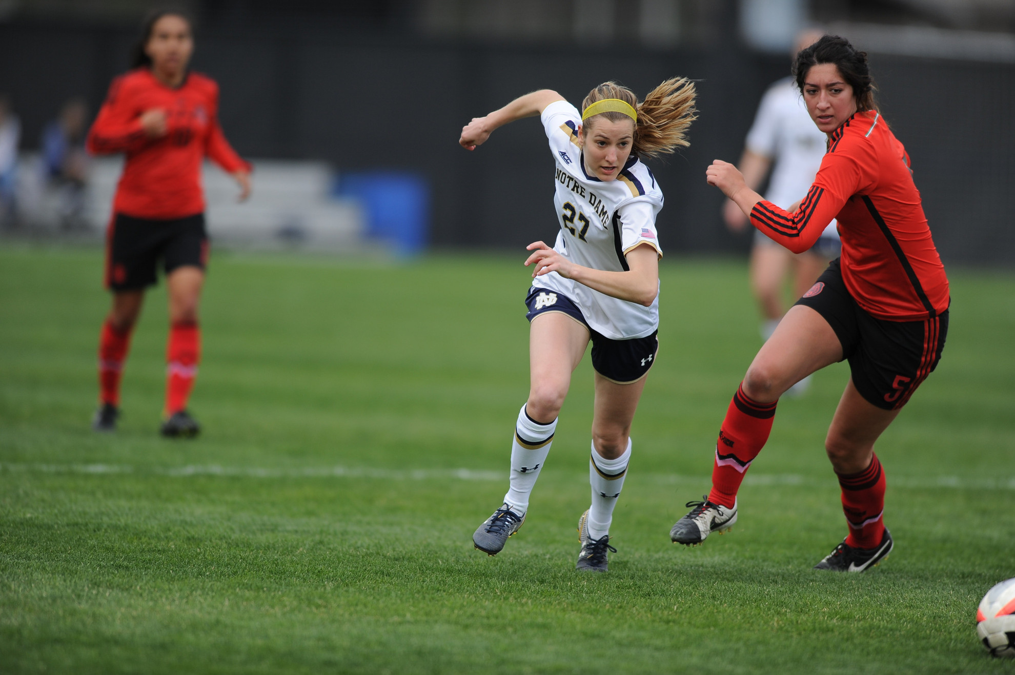 Hoosiers No Match As No. 13/4 Irish Win 2-0 Kaleigh Olmsted added a second-half goal as No. 13/4 Notre Dame defeated Indiana on Friday at Alumni Stadium.