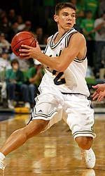 Men’s Basketball Looking For 2-0 Start Against IPFW On Tuesday Senior Chris Quinn will provide leadership and scoring ability in Notre Dame's backcourt for the 2005-06 season.