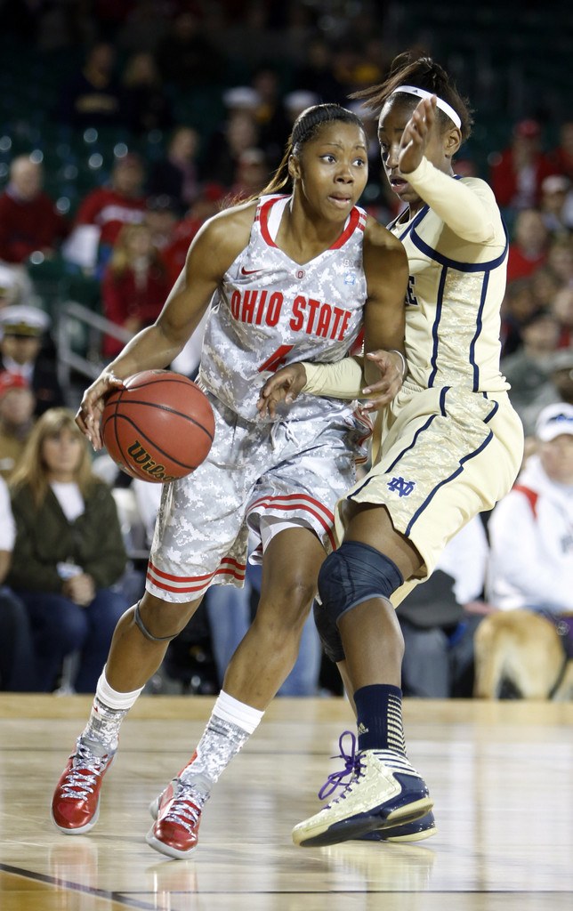 Achonwa Leads #7/6 Notre Dame Past #19/21 Ohio State, 57-51 (AP)