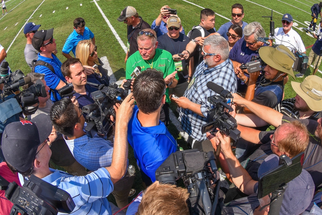 2017 Notre Dame Football Fall Camp - Practice One