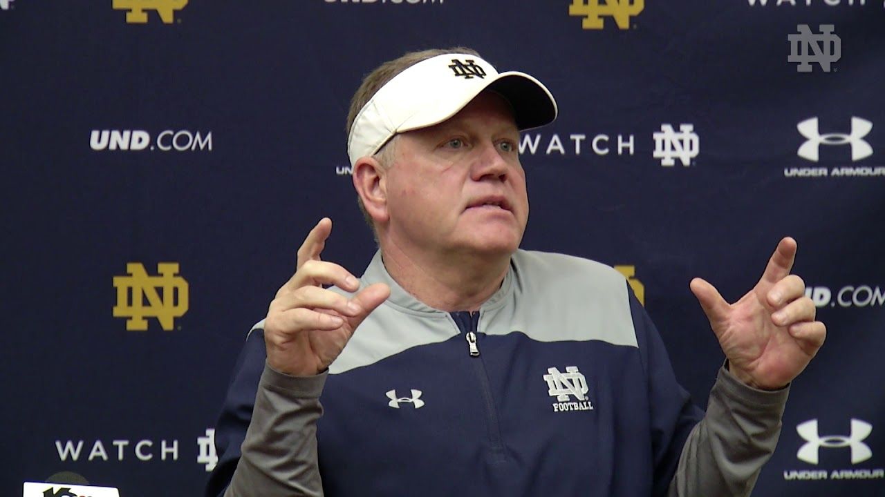 @NDFootball Brian Kelly Press Conference - Spring Practice - 4/14/18