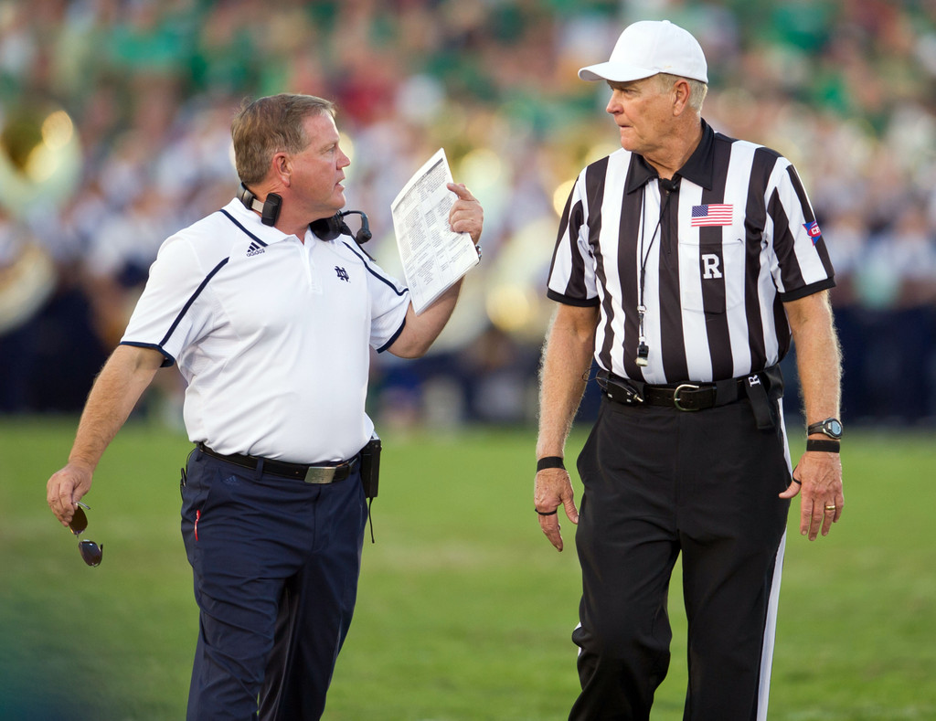 No. 22 Notre Dame vs. No. 14/12 Oklahoma (USATSI)