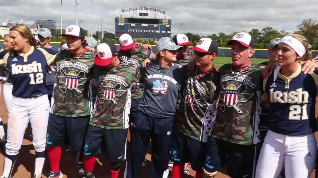 Irish in the ACC - Notre Dame Softball Welcomes Wounded Warriors