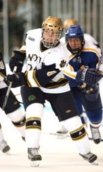 Irish and Buckeyes Battle To A 1-1 Tie Josh Sciba's third-period power-play goal was Notre Dame's lone goal of the game in the 1-1 tie at Ohio State.
