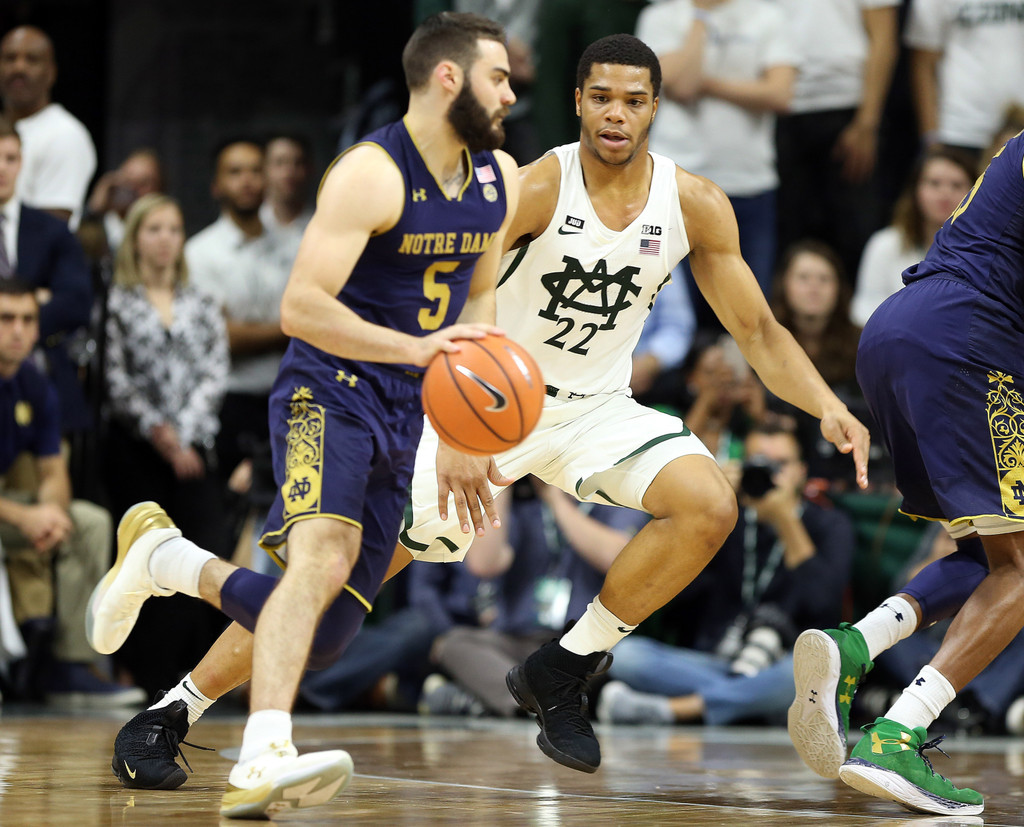 ND Men's Basketball at Michigan State (USATSI)