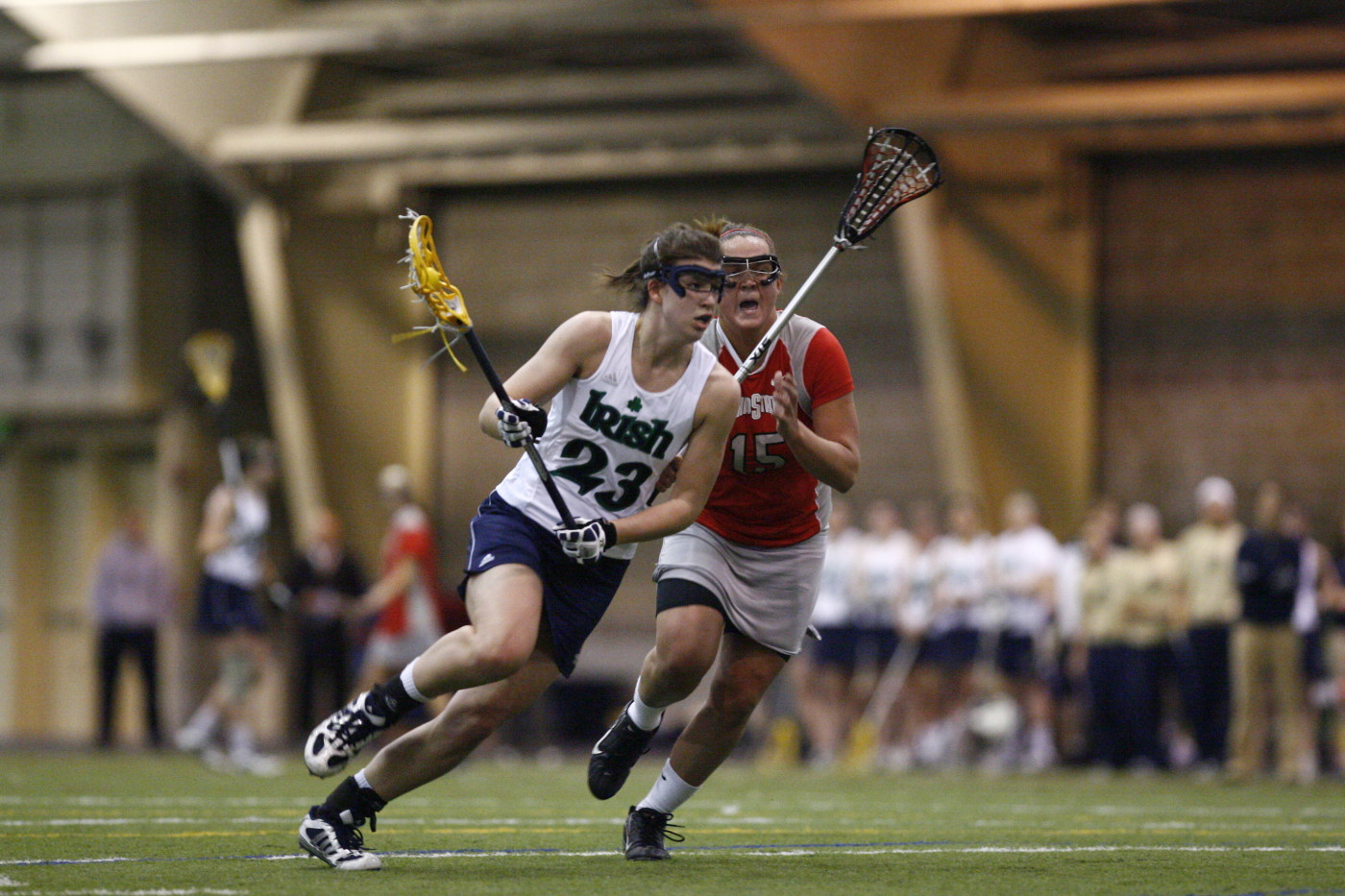 No. 8 Irish Top Duquesne, 15-10, In Home Opener Kailene Abt scored four goals for the Irish against Duquesne.