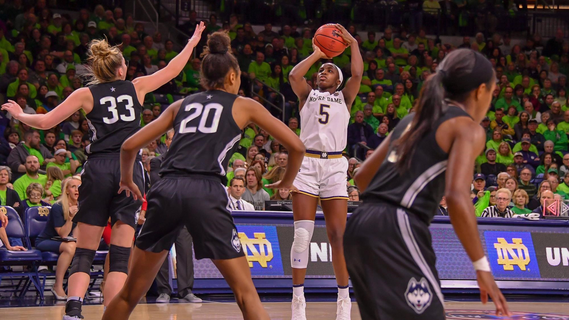 No. 1 Irish Fall to No. 2 Huskies, 89-71 Young