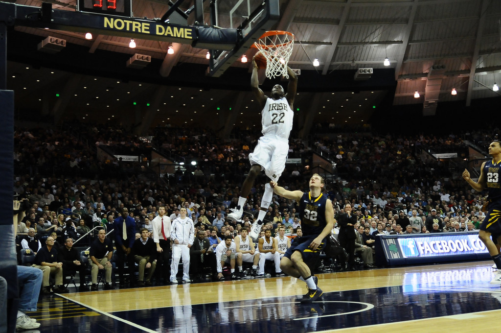 Notre Dame Men's Basketball vs West Virginia on February 22nd, 2011