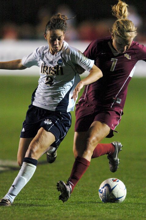 Notre Dame's Kerri Hanks and Florida State's Katrin Schmidt are set to battle again in NCAA Tournament action.