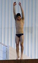 Steven Crowe ranks fifth in the BIG EAST in one-meter diving.