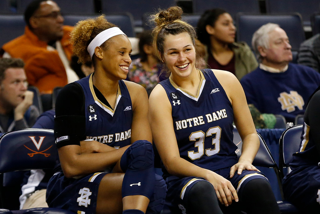 No. 3 Notre Dame 74, Virginia 46