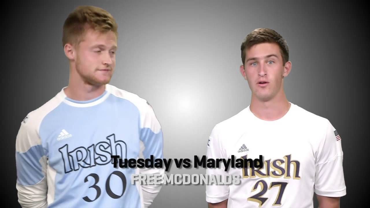 Fighting Irish Men's Soccer vs Maryland Promo