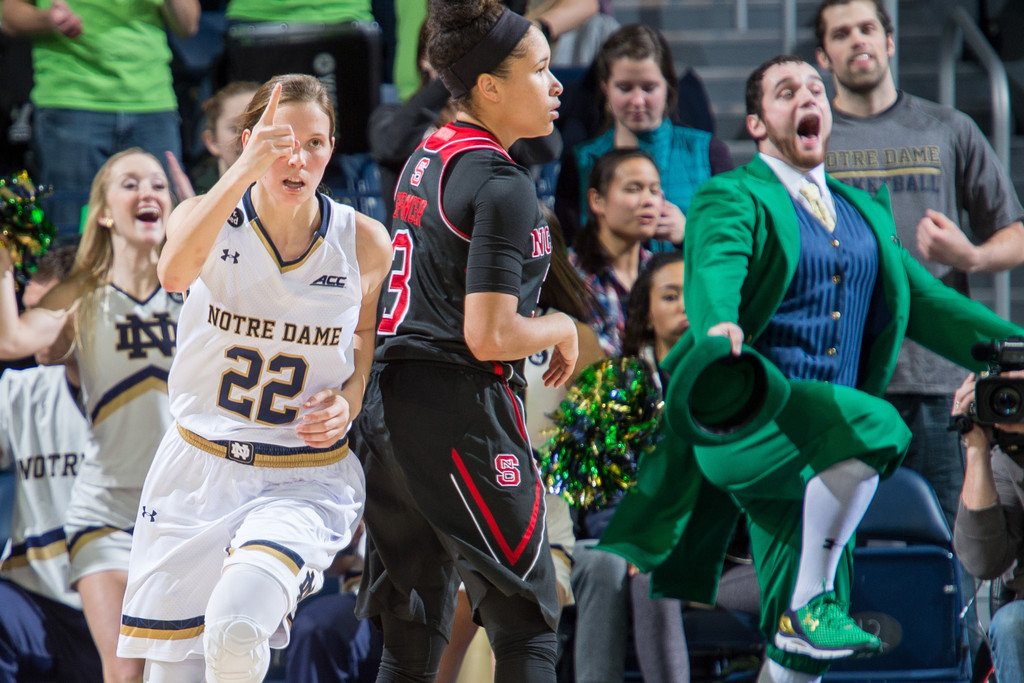 No. 3 Notre Dame, 82 vs. NC State, 46
