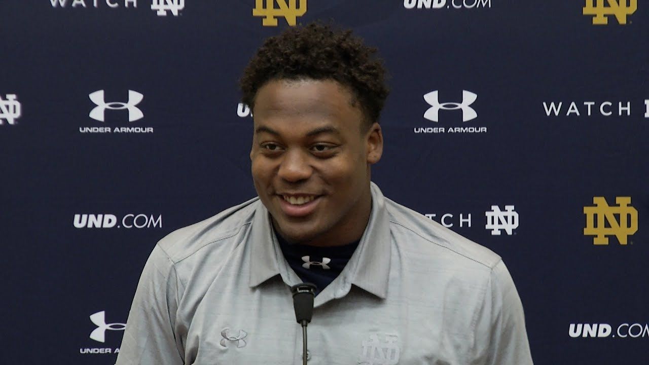 @NDFootball Nyles Morgan Press Conference - NC State (10.25.17)