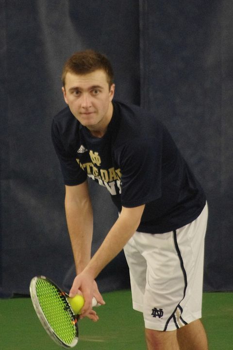 Eddy Covalschi and partner Josh Hagar will compete in Monday's doubles championship at the USTA/ITA Midwest Regional in Ann Arbor, Michigan.