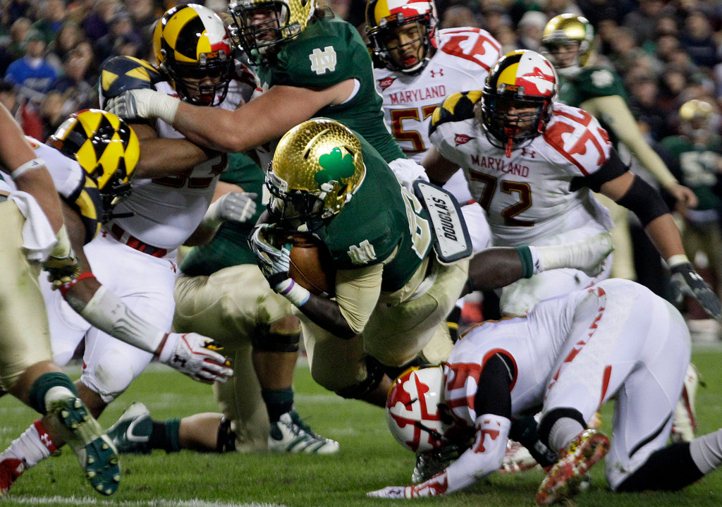 Notre Dame Dominates Maryland, 45-21 (AP)