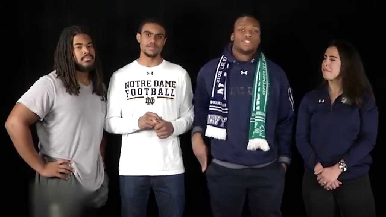 Senior Day Message From Notre Dame Football And Student Government