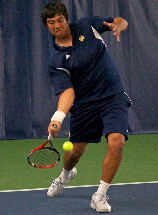 Spencer Talmadge picked up a singles win on Saturday at the OFCC Invitational.