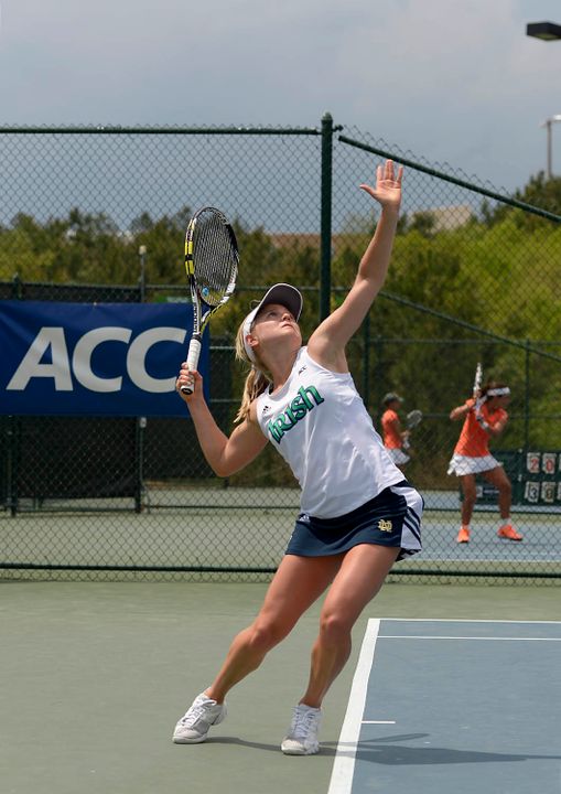 Monica Robinson (pictured) and Quinn Gleason will head into the third round of doubles and second round of singles competition Saturday at the USTA/ITA Midwest Regionals.
