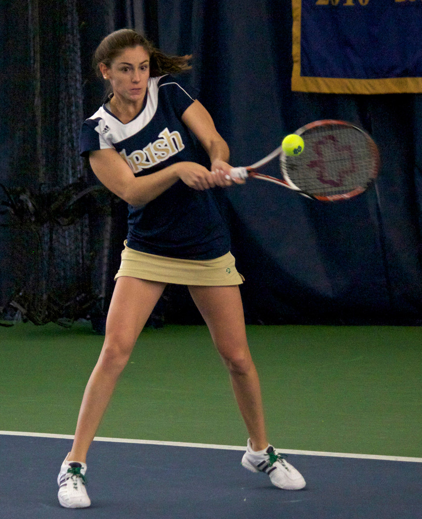 No. 17 Irish Blank Iowa, 7-0 Shannon Mathews earned her second straight bid into the NCAA Singles Championship after a 20-9 senior campaign.