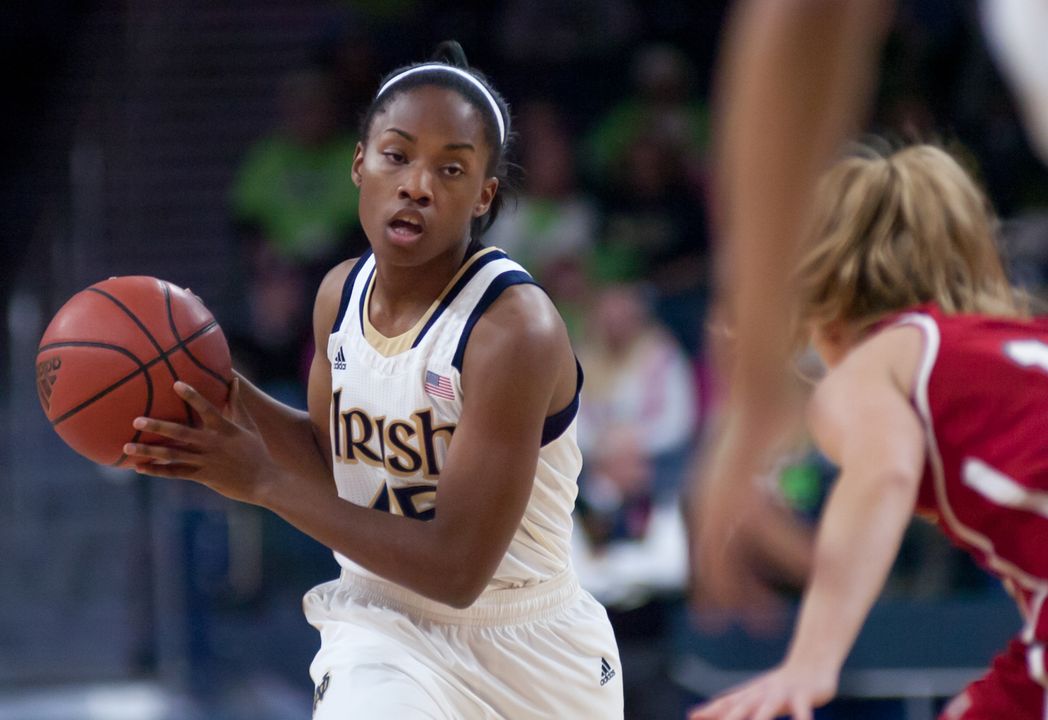 Freshman guard Lindsay Allen narrowly missed a double-double in Notre Dame's exhibition game against California (Pa.), finishing with 13 points and nine assists in a 118-49 Fighting Irish victory on Oct. 30 at Purcell Pavilion.