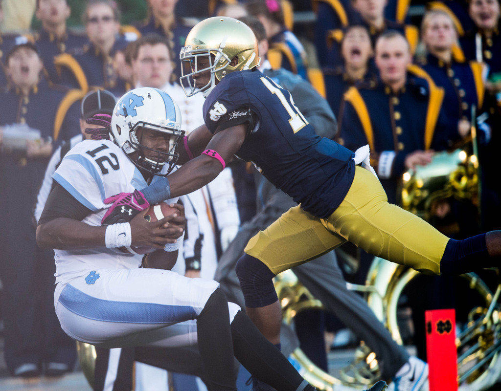 No. 6 Notre Dame Football vs. North Carolina