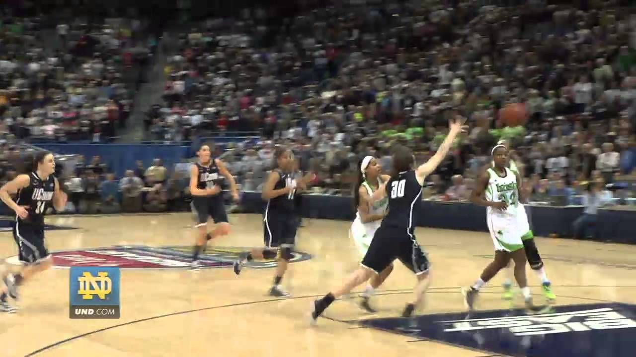 Notre Dame Game Winning Shot Against UConn UND.com Exclusive Angle