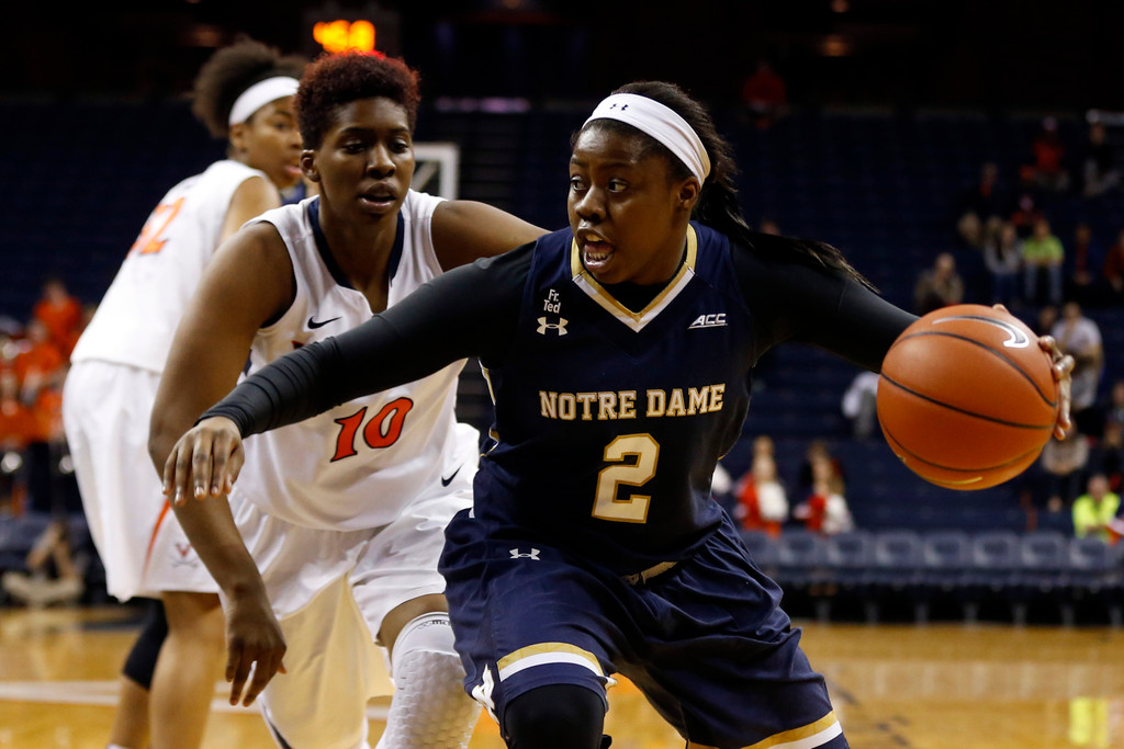 No. 3 Notre Dame 74, Virginia 46
