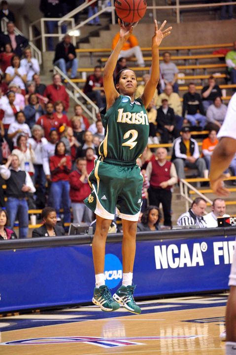 Senior guard Charel Allen scored a team-high 16 points in her final game in an Irish uniform as Notre Dame fell to Tennessee, 74-64 in the NCAA Oklahoma City Regional semifinals on Sunday night.