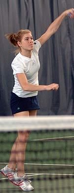 Senior Kristina Stastny is 9-1 this spring in singles, as well as 10-0 in doubles.