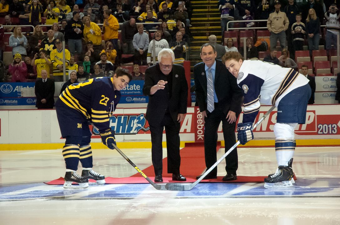 Notre Dame Men's Ice Hockey wins CCHA Championship over Michigan on 03-24-2013