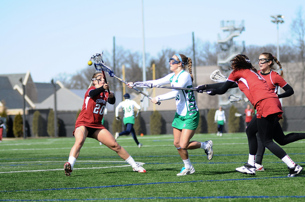 Notre Dame Women's Lacrosse vs Stanford on February 19, 2012