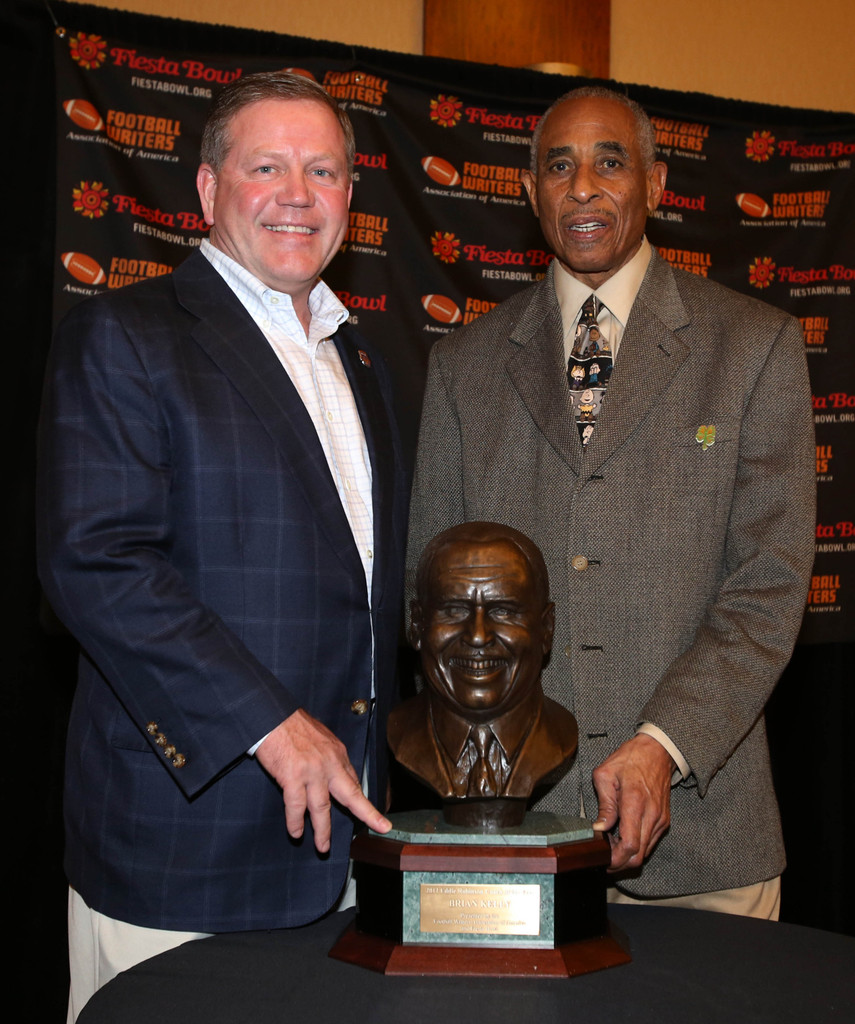 Eddie Robinson Award Trophy Presentation