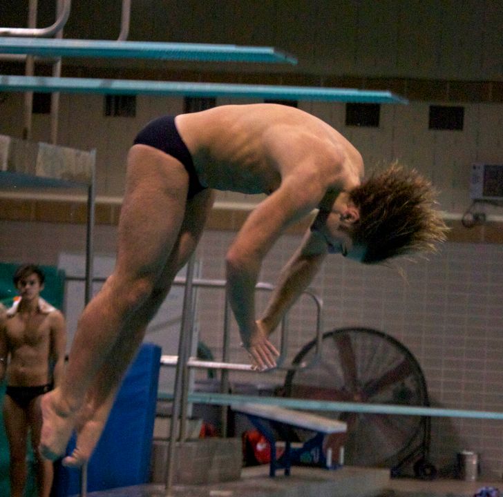 Michael Kreft won the 3M dive Friday in the dual meet at Oakland