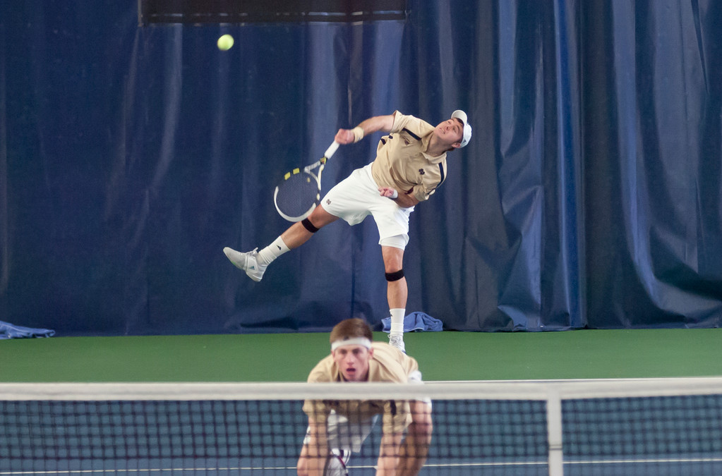 Notre Dame Men's Tennis vs Michigan on 02-16-2013