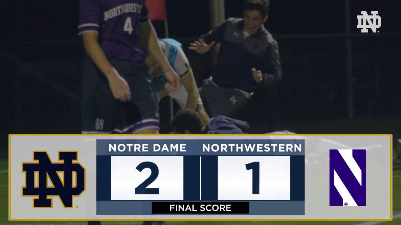 Notre Dame Men's Soccer Highlights vs Northwestern