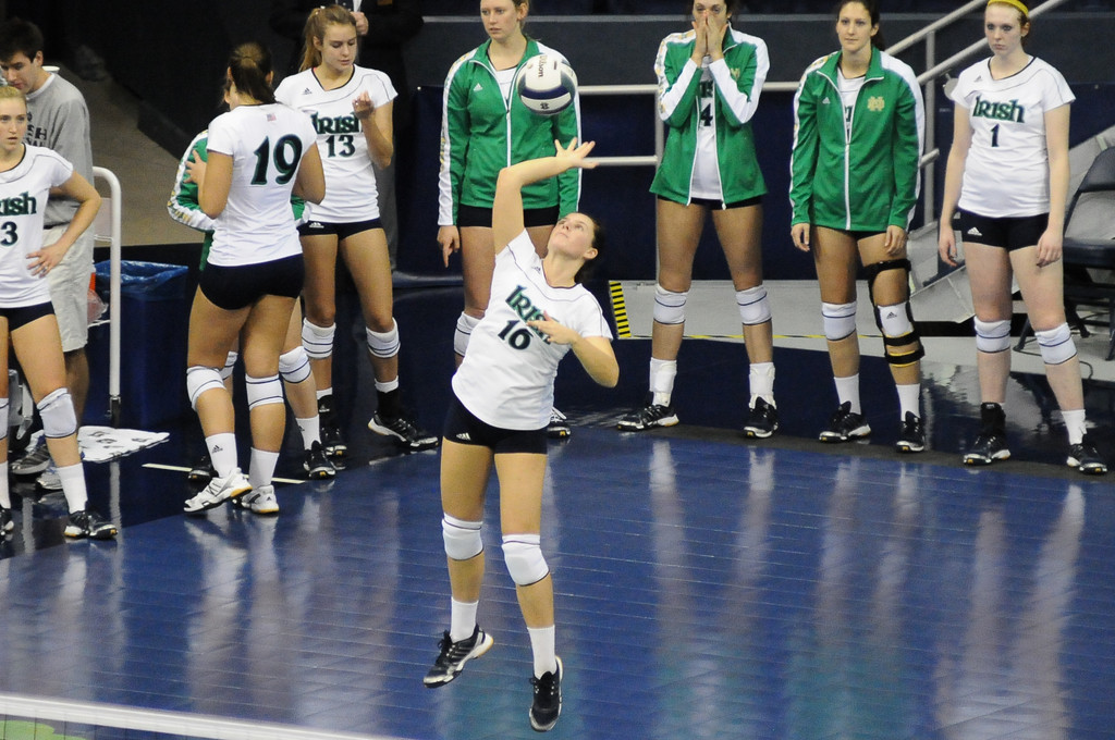 Notre Dame Women's Volleyball vs Syacuse 09-30-2012 Win (3-0)