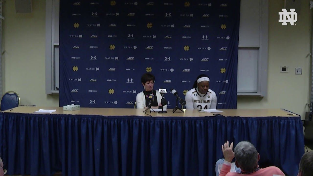 @ndwbb | Post-Game Press Conference vs. Boston College (2019)