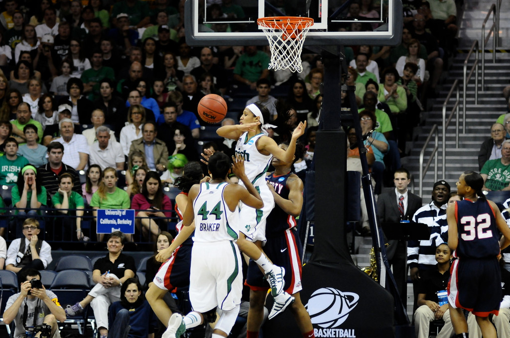 2012 Women's Basketball Championship Notre Dame vs Liberyy on 3-18-12