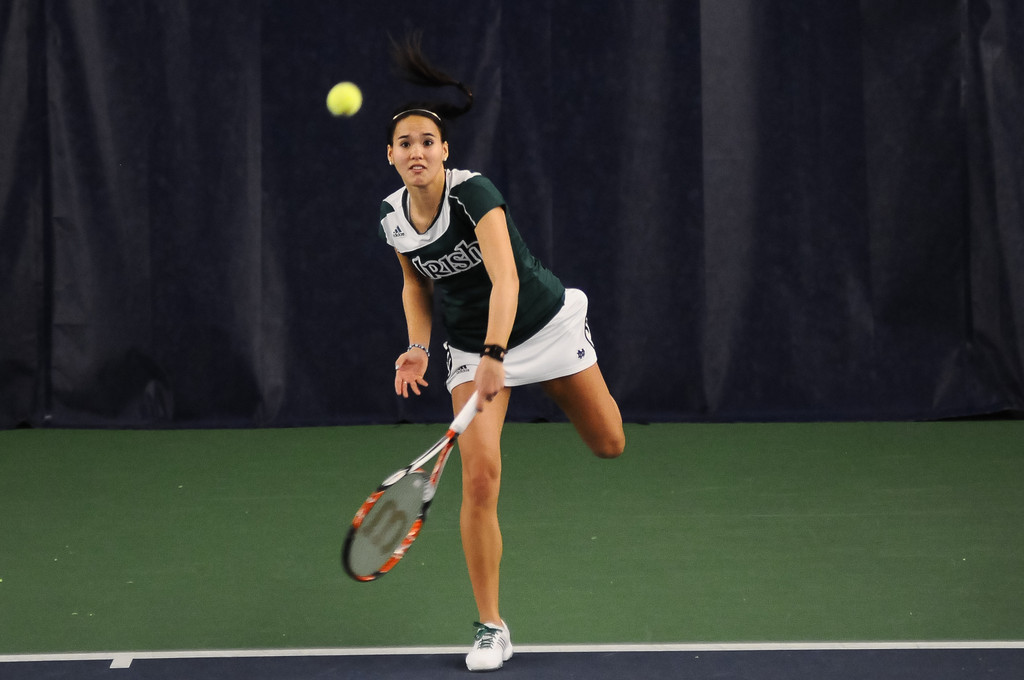 Notre Dame Women's Tennis vs #3 Duke on March 3, 2012