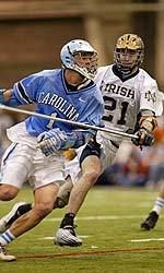 Junior defenseman D.J. Driscoll held first-team All-American Jed Prossner to just one goal and one assist after he had six goals and two assists against the Irish in 2004.