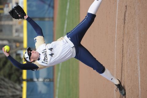 Laura Winter was her magnificant self from the circle during a complete-game win over Purdue.