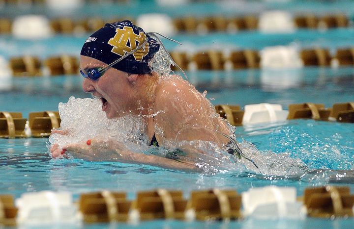 Senior Samantha Maxwell (100 breast, 200 breast) was one of two Irish swimmers with a pair of wins.